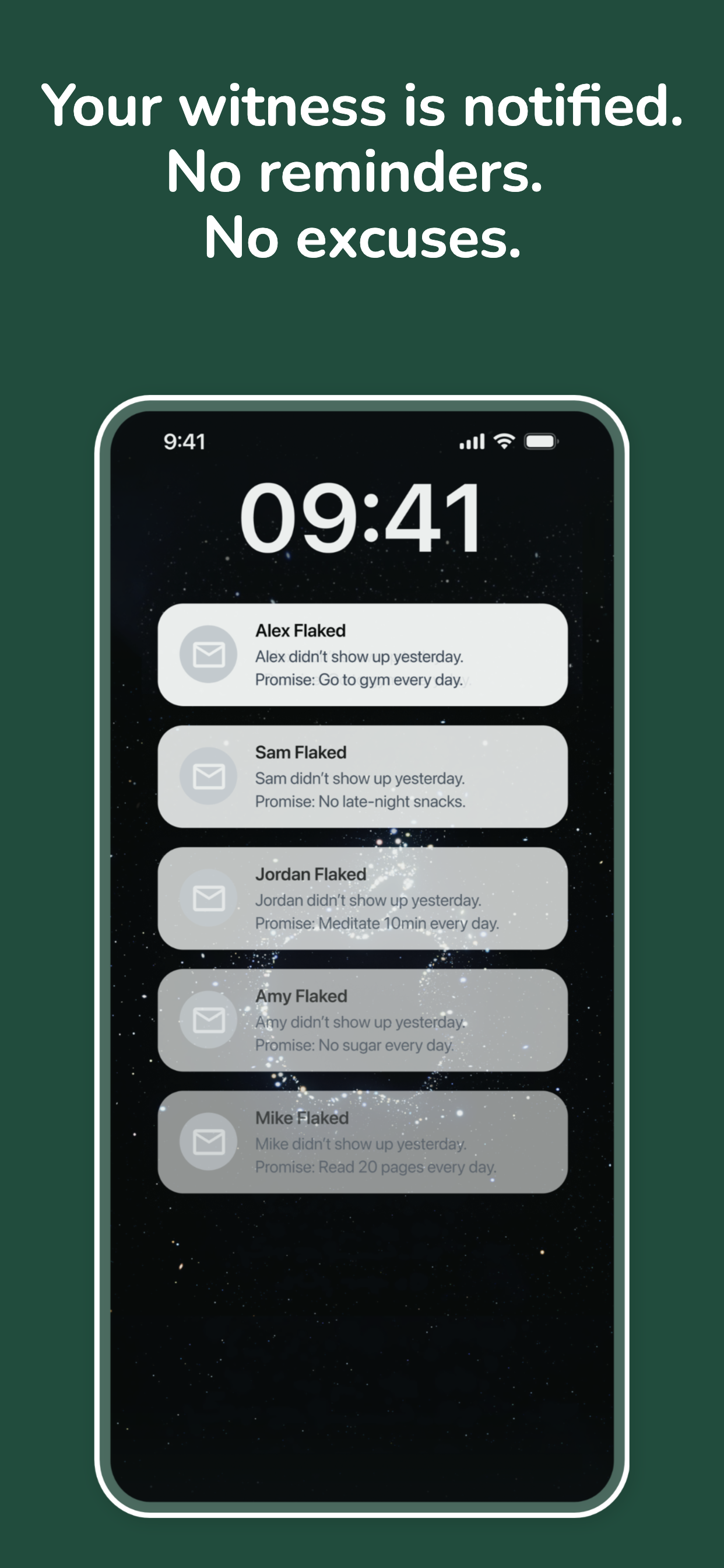 Witness gets notified